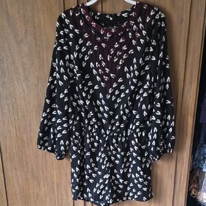 Anthroplogie/Ranna Gill, Shorts Romper, Zipper In Back, Size XL